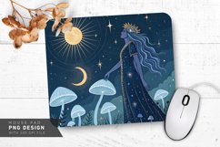 Radiant Cosmic Creation Mouse Pad PNG Design Product Image 1