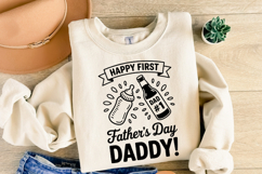 Happy first Father&#039;s day Daddy Svg | Shirt Svg Product Image 2