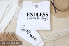 Endless Stories to Play SVG - Video Game T-Shirt Design Product Image 1
