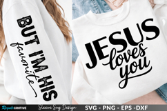 Jesus Loves You Quote sleeve svg design, jesus svg,jesus SVG Product Image 1