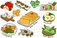 Indonesian Traditional Snack Clipart - Jajanan Pasar Product Image 1
