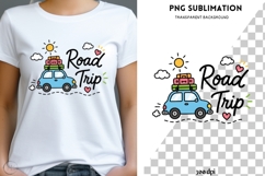Road Trip PNG | Cute Travel Car Clipart | Vacation Car Product Image 1