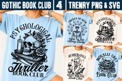 Gothic Book Club SVG PNG Skull Reader Dark Academia Product Image 1