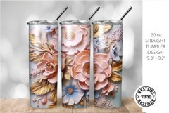 TUMBLER FILES CLAY LOOK FLOWERS Product Image 1