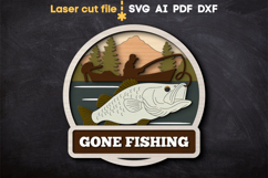 Fishing SVG laser cut files for Glowforge Product Image 1