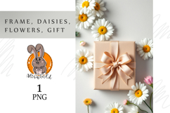 Frame, daisies flowers Product Image 1