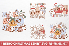 Retro Christmas Tshirt SVG Product Image 1