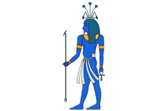 Hapi.Egyptian ancient symbol. Culture.Design element. Product Image 1