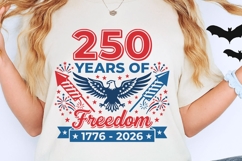 250 Years Of Freedom Eagle Svg, America 250 Years Svg. Product Image 2
