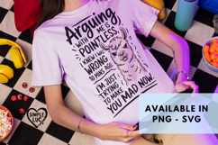 Funny Llama SVG - Arguing With Me is Pointless - Sarcastic Product Image 1