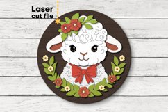 Sheep SVG laser cut file for Glowforge Product Image 1