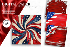 4th of July Patriotic USA American Flag Background Wallpaper Product Image 1