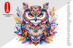 Cute Owl Clipart - PNG File Product Image 1