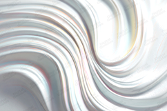 Flowing Iridescent White Silk Texture - Abstract Swirl Backg Product Image 1