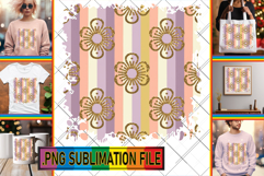 RADIANT PNG Art for TSHIRTS, Gold Flower Product Image 1