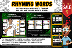 Rhyming Words Worksheets Build confidence Product Image 1