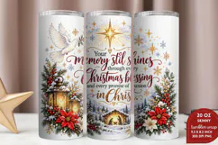 Christian Christmas 20oz Tumbler Wrap, Memorial Christmas Tu Product Image 2