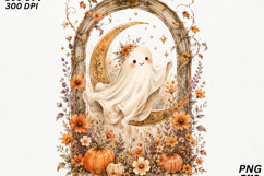 Floral Halloween Sublimation Design SVG Product Image 2