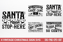 Vintage Christmas Sign SVG Product Image 1