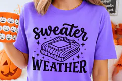 Sweater Weather Svg, Fall Season Svg, Cozy Season Svg. Product Image 2