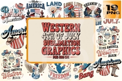 Western 4th of July Sublimation Graphics Product Image 1