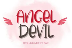 Angel Devil - Handwritten Font Product Image 1