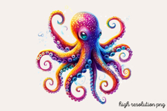 Bioluminescent Sea Animal Clipart PNG Product Image 1