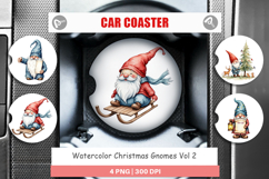 Car Coaster Christmas Gnomes Product Image 1