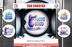 One Eyed Monster Wisdom Car Coaster Product Image 1