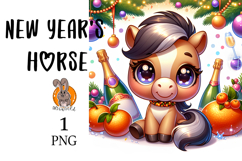 New Year&#039;s horse Product Image 1