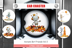 Car Coaster Autumn Bot Friends Product Image 1