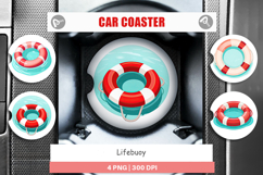 Car Coaster Lifebuoy Product Image 1