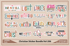 Christian Stickers Bundle, Religious Sticker, Bible Stickers Product Image 1
