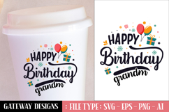 Happy Birthday Grandma svg design Product Image 1
