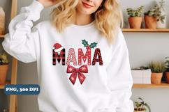 Mama Christmas sublimation PNG Design, PNG Sublimation Product Image 2