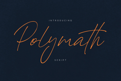 Polymath Signature Script Font Product Image 1