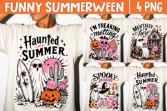 Funny Summerween PNG, Spooky Ghost Summer Sublimation Product Image 1