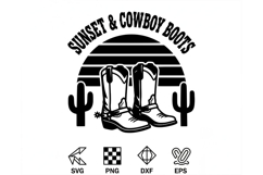 Sunset Ranch Vibes Svg, Western Cowgirl Svg, Ranch Life Svg Product Image 8