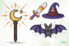 Pixel Art Halloween Sublimation Product Image 1