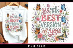 Be the best version of you PNG, Motivational sublimation mug Product Image 2