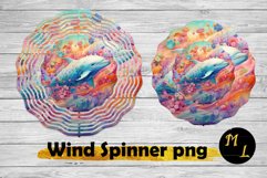 Magic Whale Wind Spinner sublimation,Sea Wind Spinner wrap Product Image 1