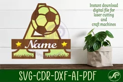 Football or Soccer Capital Monogram Letter A SVG Product Image 1