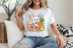 Happy Easter 67 Bunny &amp; chick PNG Sublimation | Happy Easter Product Image 2