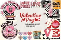 Valentine PNG Sublimation Bundle - 8 Love Designs Product Image 1