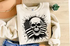 USA Skull Svg Design | Svg Cut Files | Shirt Svg Product Image 2