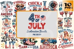 4th of July Patriotic Sublimation Bundle Product Image 1