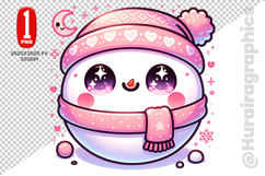 Snow Men Clipart- PNG File Product Image 1