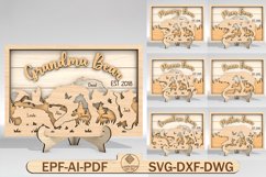 Personalized Mama Bear and Baby Sign SVG Product Image 1