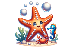 Star Fish Clipart- PNG File Product Image 1