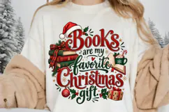 Books Are My Favorite Christmas Gift, Book Lover Holiday Product Image 2